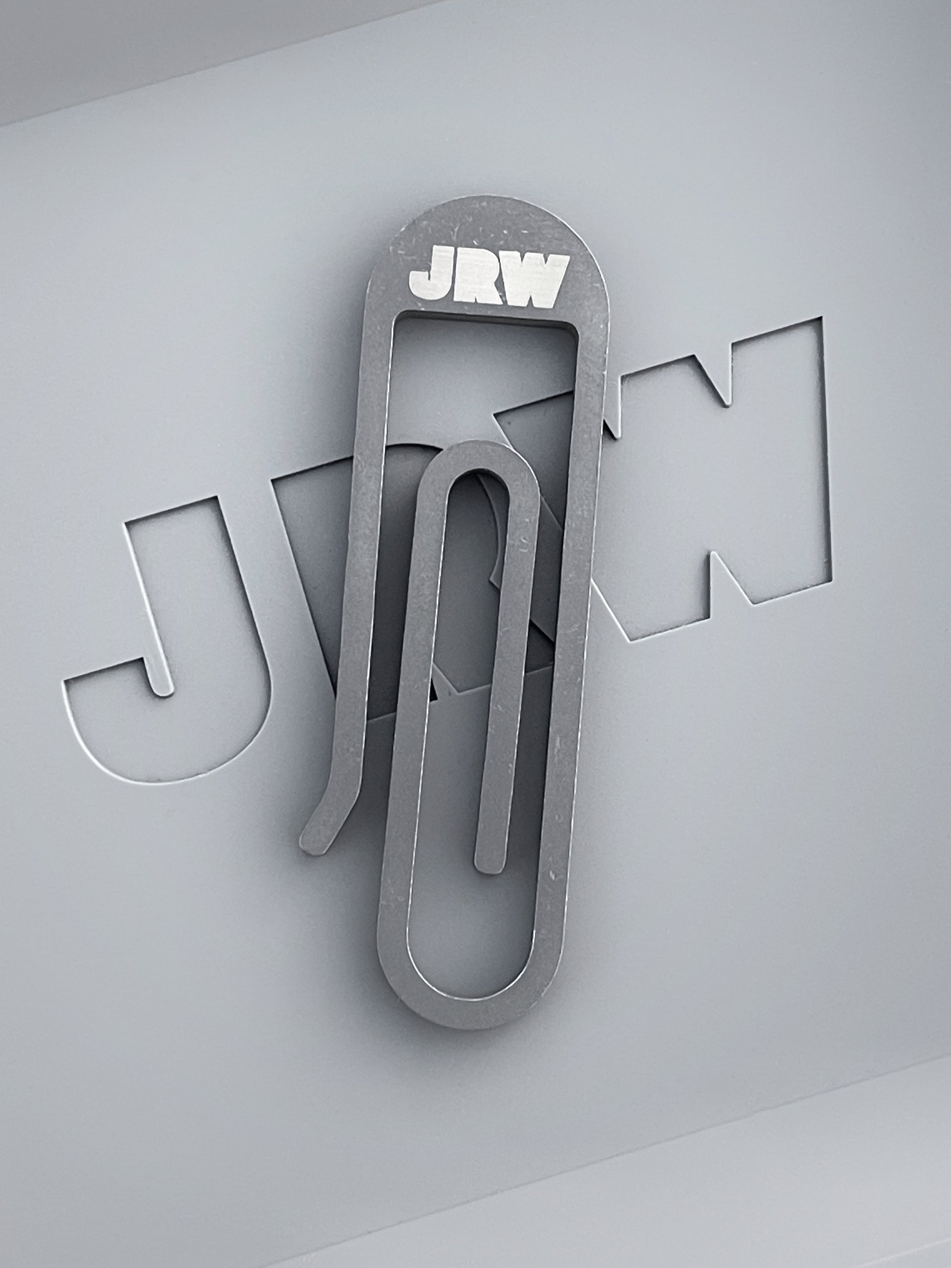 JRW Tough Clip Titanium Key Dangler Stonewashed - Blade HQ